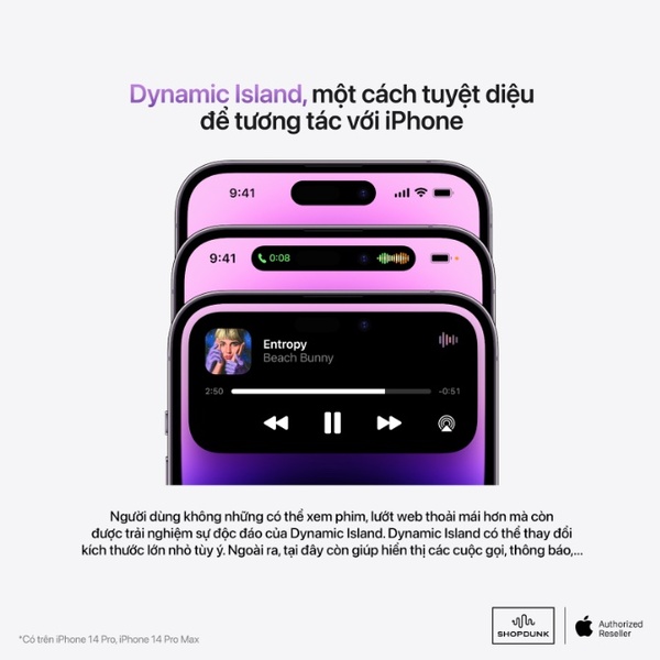 Tính năng “Dynamic Island” trang bị trên camera trước sẽ mang lại nhiều tiện ích hơn cho người dùng